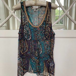 Joie silk beaded top